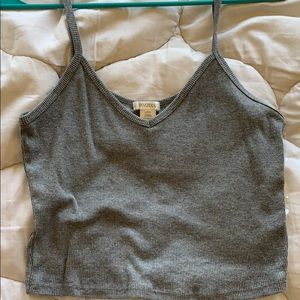 Alice Crop Tank - Dark Heather Grey (